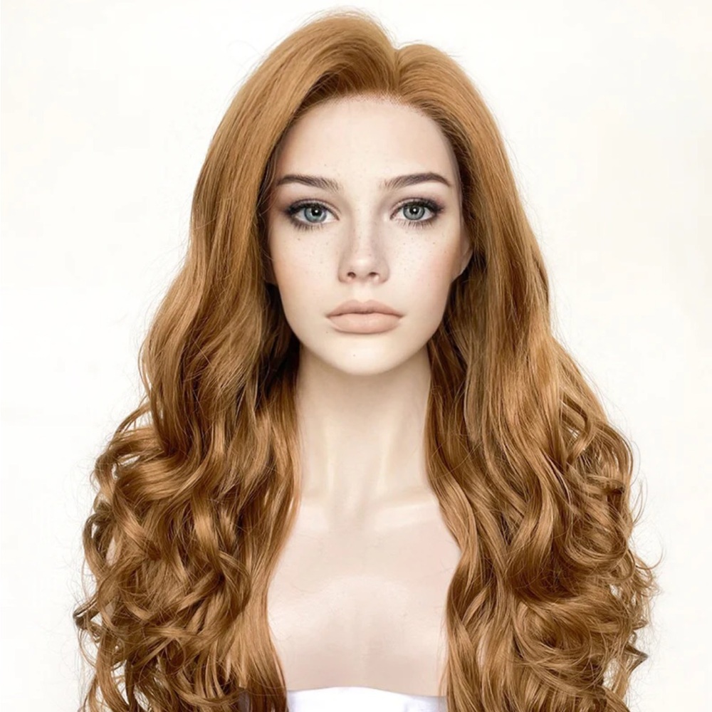 NWT 24” wavy chestnut brown lacefront wig